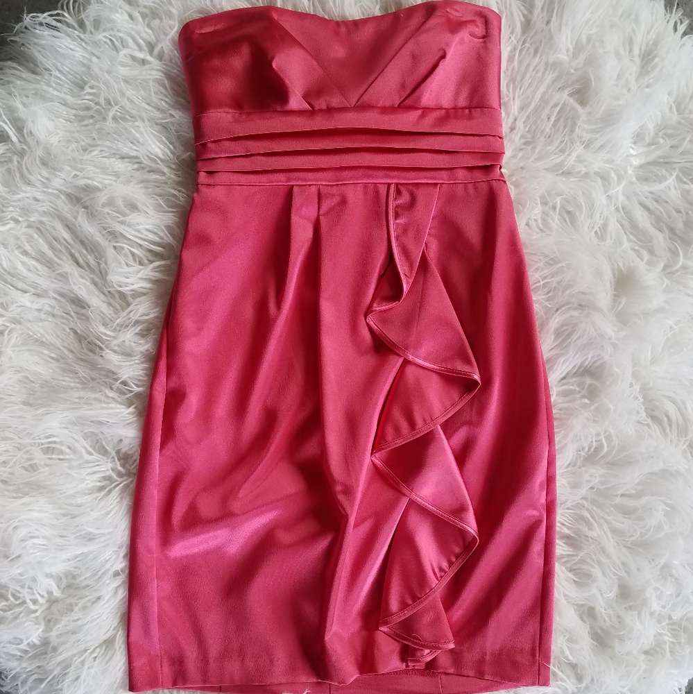 Sweetheart Neckline Satin Cocktail Dress